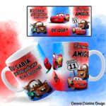 Meu Mió Amigo - Carros - Arte Avulsa Caneca - Imagem 4