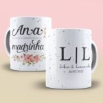Padrinhos de Casamento - 2 Artes Avulsa Caneca - Imagem 2
