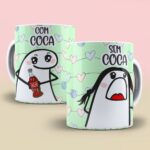 Com/Sem FLORK - 3 Artes Avulsa Caneca - Imagem 2