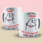 Você merece o mundo FLORK - 4 Artes Avulsa Caneca - Imagem 4