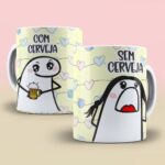 Com/Sem FLORK - 3 Artes Avulsa Caneca