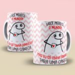Você merece o mundo FLORK - 4 Artes Avulsa Caneca - Imagem 3