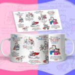 Pai… Onze vidas Versão Pai de Casal Filhos - Arte Avulsa Caneca