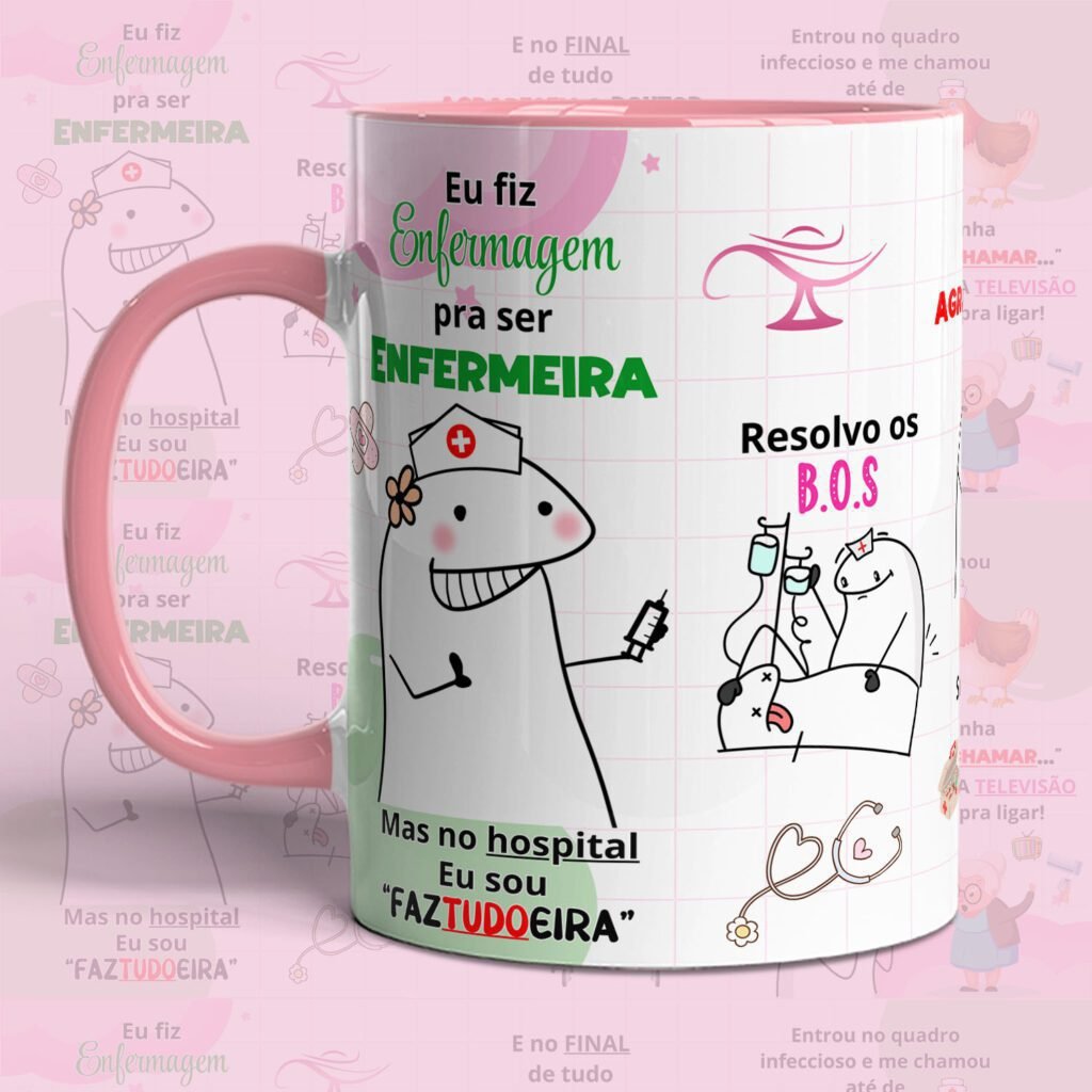 Mockup-Eu-fiz-Enfermagem-scaled-1 Eu fiz Enfermagem pra ser Enfermeira - Arte Avulsa Caneca - Imagem 1