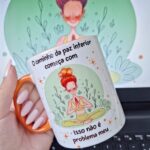 O caminho da paz interior começa  - Arte Avulsa Caneca