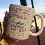 O Senhor é Bom - Arte Avulsa Caneca (Abacaxi Sublimatico)