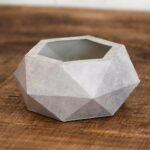 Combo Vasos Low Poly Cimento - Imagem 2