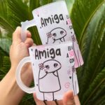 Amiga eu não tive a Sorte Flork - 4 Artes Avulsa Caneca