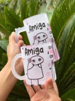 Amiga eu não tive a Sorte Flork - 4 Artes Avulsa Caneca