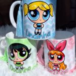 Meninas Super Poderosas Glitter - 3 Arter Avulsa para Caneca