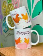 Amigas - Arte Avulsa Caneca (Abacaxi Sublimatico)