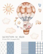 Elefantinho no Balão - Kit Digital