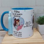 11 vidas para filho moreno - Arte Avulsa Caneca