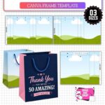 Moldes Sacolas Presente CANVA