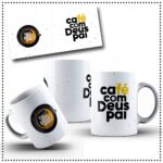 Caneca Café com Deus Pai - Artes Avulsa Caneca - Imagem 4