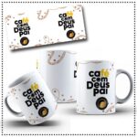 Caneca Café com Deus Pai - Artes Avulsa Caneca