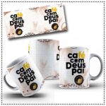 Caneca Café com Deus Pai - Artes Avulsa Caneca - Imagem 2