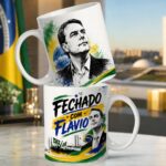 Política Flavio Bolsonaro - Artes Caneca - Imagem 4