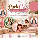 Kit Bottons e Imãs Cristão e Evangélico para geladeira