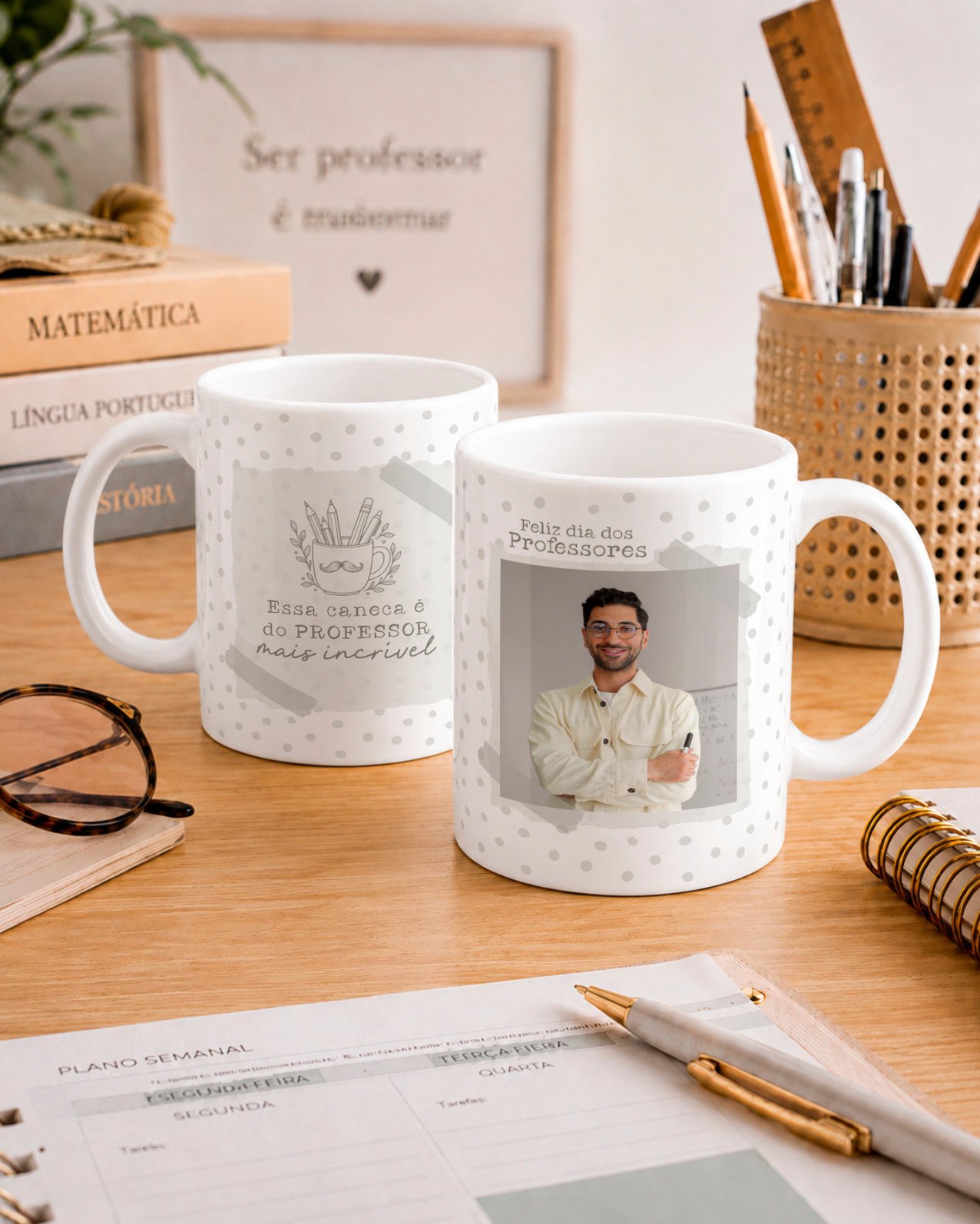 17-1-5 Kit Caneca Professores V7 COM FOTO - Imagem 1