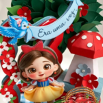 Branca de Neve - Topo de Bolo Cenário