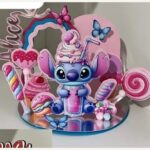 Stitch Confeiteiro - Topo de Bolo Cenário
