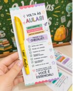 Card caneta e mimos - Professores e Volta às Aulas - Imagem 2