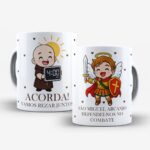 Frei Gilson e São Miguel Arcanjo - Arte Avulsa Caneca
