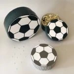 Molde Caixa de Presente Redonda (Bola de Futebol)