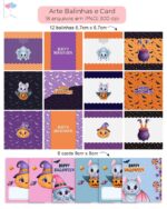Kit Printables - Balinhas e Cards Halloween - Imagem 2