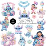 Stich Aniversário - Kit Digital