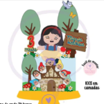Branca de Neve Baby - Topo de Bolo
