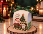 Caixa para Mini  Panetone - Natal