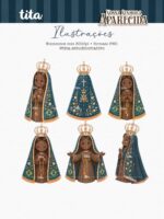 Santos - Nossa Senhora Aparecida - Ilustrações (Tita) - Imagem 3