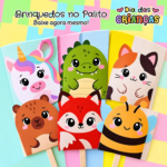 Brinquedos no Palito Dia das Crianças