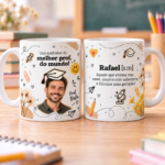 Rostinho melhor prof do mundo - Arte Avulsa Caneca (Nick Design) - Imagem 2