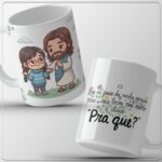 Deus tocou meu ombro - Arte Avulsa Caneca