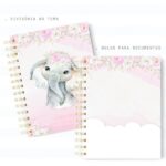 Elefante Menina Aquarela - Caderneta - Imagem 2