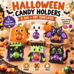 Porta Pirulito de Halloween