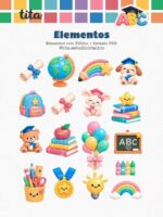 Formatura ABC 2026 - Combo Ilustrações e Papéis (Tita) - Imagem 3
